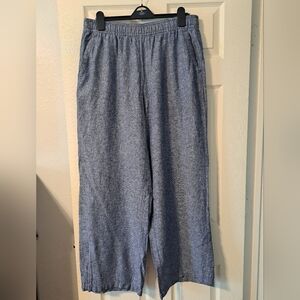 Wide leg long (Tall) summer pants L